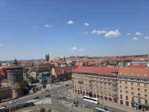 Nürnberg - Blick von der Dachterrasse des Hotels